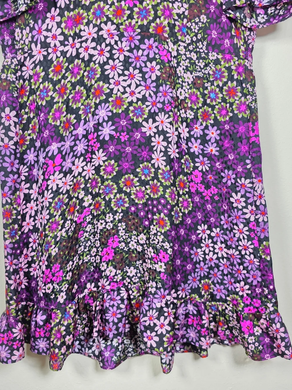 Kate Spade Pacific Petals Smocked Silk and Viscose Dress Size 6 MSRP $428